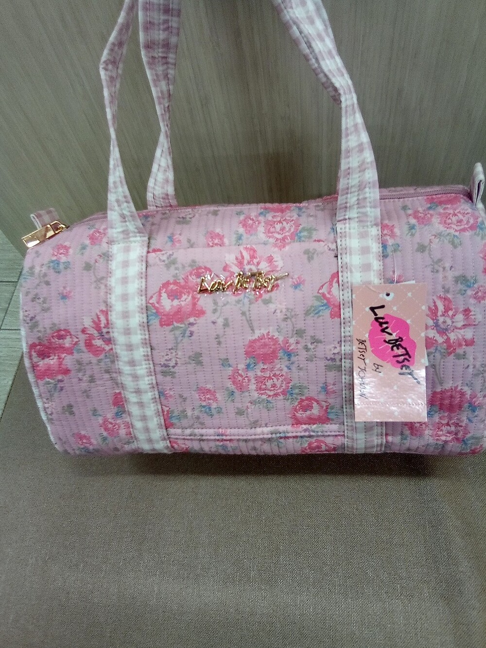 Betsey's Pretty Pink Floral Satchel